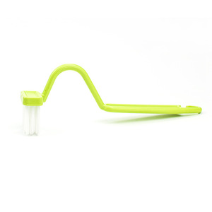 S Shaped Toilet Cleaning Brush <b>Plastic</b> With <b>Hook</b> For Hard To Reach Areas Random Color - Product Image 5