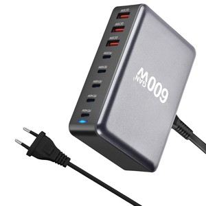Aparatos electrónicos Venta al por mayor Soporte De Carga Para Teléfono Les Produits Digitaux Adaptador UE Reino Unido AU EE. UU. Enchufe 600W PD Gan Cargador - Product Image 5