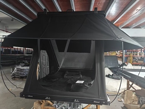 Enjoin Lightweight Hard Aluminum Roof Top <b>Tent</b> 4 Person with Solar <b>Waterproof</b> Side Open Rooftop <b>Tent</b> 4x4 Car RTT - Product Image 6