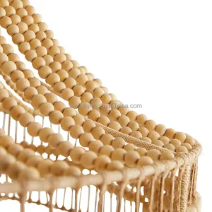 <span class=keywords><strong>Lampadario</strong></span> in <span class=keywords><strong>legno</strong></span> Vintage rustico americano con perline in <span class=keywords><strong>corda</strong></span> di canapa <span class=keywords><strong>lampadario</strong></span> antico - Product Image 3