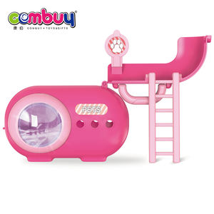 Jouet en peluche mignon pour <span class=keywords><strong>animaux</strong></span> de compagnie, jeu de simulation de soins aux <span class=keywords><strong>animaux</strong></span>, avec cage - Product Image 3