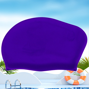 XINYIXUAN Bonnet de bain en silicone orange, imperméable, antidérapant, haute élasticité, pour cheveux longs, unisexe - Product Image 4