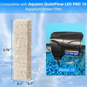 وسائد بديلة لتقليل الأمونيا متوافقة مع فلتر أحواض السمك Aqueon QuietFlow 10 LED PRO و SmartClean بسعة 10-20 جالون - Product Image 5