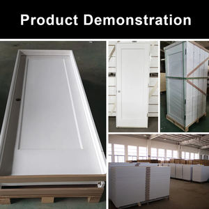 30x80 <span class=keywords><strong>4</strong></span>面板现代白色卧室房间木门底漆预挂室内门浴室免油漆室内门房屋 - Product Image 4