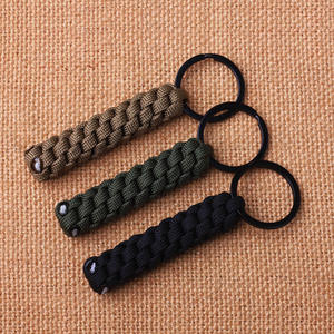 LLavero de nudo de nailon para acampar al aire libre Paracord táctico trenzado colgante llavero cuerda salvavidas senderismo herramientas de exploración salvaje - Product Image 2