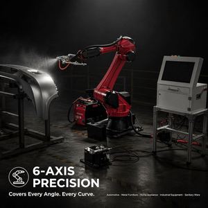 Bras robotisé intelligent à 6 axes pour peinture par pulvérisation, sans programmation, charge utile de 20 kg, protection IP54, pour pièces automobiles, meubles métalliques - Product Image 1