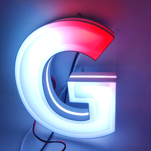 Letras LED Iluminadas con Logotipo 3D Dinámico en Marco RGB, Fuente de Alimentación CA para Decoración de Oficinas, Letreros para Tiendas - Product Image 2
