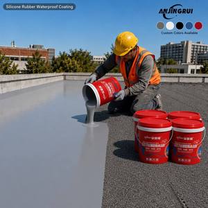 Revêtement en caoutchouc silicone auto-nivelant écologique et imperméable pour la réparation des membranes bitumineuses des toitures, durée de vie de plus de 15 ans, scellant liquide - Product Image 1