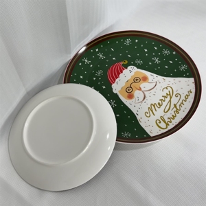 Plato de Alta Calidad Ecológico con Tema Navideño, Elegante y Sofisticado, Aislado Térmicamente, Pintado a Mano, Apto para Microondas - Product Image 6
