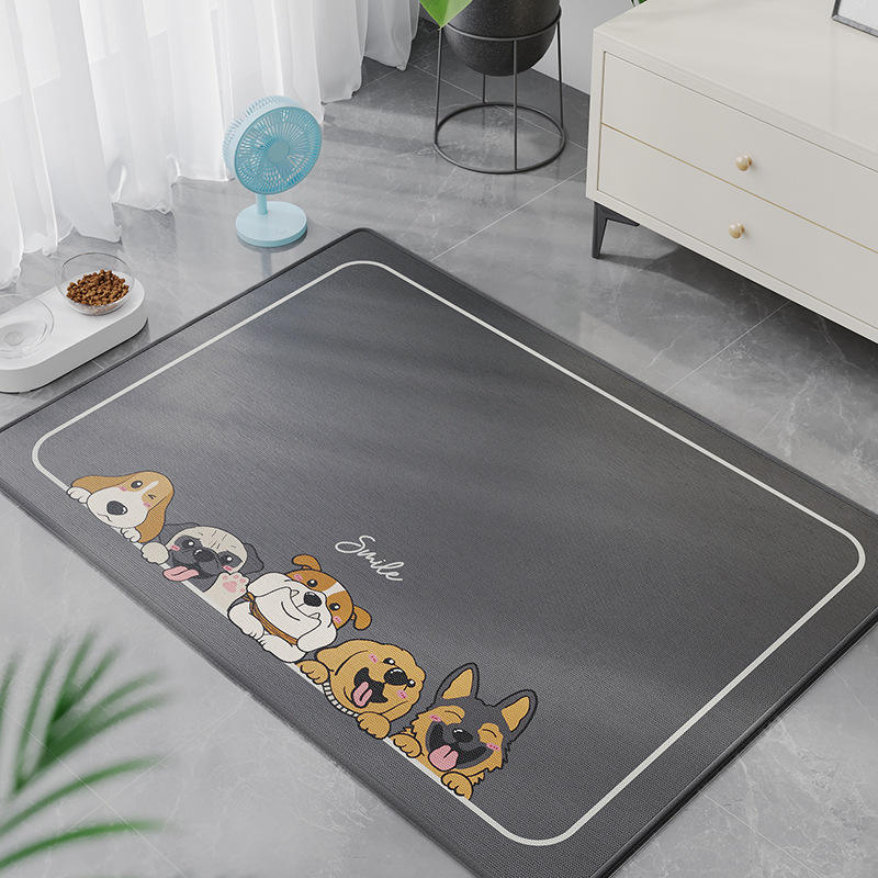 Tapis pour animaux de compagnie en soie glacée - Maison pour chien