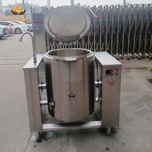 Marmite industrielle basculante à double enveloppe CE de 50-500 L, <span class=keywords><strong>machine</strong></span> de cuisson commerciale pour la transformation de sauces, confitures, halwa, bonbons, viandes et soupes - Product Image 1