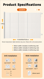 <span class=keywords><strong>Barrière</strong></span> de <span class=keywords><strong>sécurité</strong></span> pour animaux de compagnie en plastique rétractable, extra large, réglable, en maille, pour chien et <span class=keywords><strong>chat</strong></span>, 140 cm de haut, imperméable, anti-escalade, pour les escaliers - Product Image 3