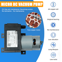 Pompe à air miniature à diaphragme à pression positive basse pression KMDP-C8 24V DC sans balais 10W 8L/min 105KPa pour l'industrie automobile