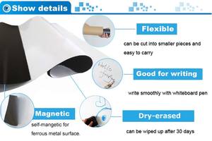 Magnetische Whiteboard-PET-Folie, Beschreibbar, Trocken Abwischbar, Selbstklebend - Product Image 4