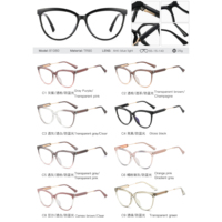 MS 81080 2025 Nouvelles lunettes pour femmes TR90+Métal, monture optique œil de chat, lunettes de vue tendance, anti-lumière bleue, logo personnalisé