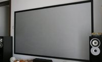 Écran de projection ALR 120 pouces TELON à cadre fixe, gris foncé, pour projecteur à courte focale, portable, pour cinéma maison - Vente chaude