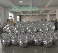 Grand ballon gonflable de miroir de disco d'usine de la Chine, boule gonflable géante de Chrome pour la décoration d'événement