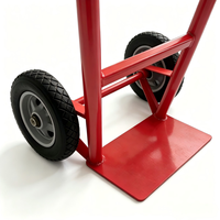 Plateforme industrielle pliable 2-en-1 en acier robuste avec capacité de charge de 400 kg et 2 roues