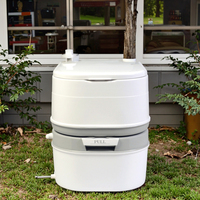 OC13 24L 5 Gallons portable toilette avec lavabo dans le conteneur remorque