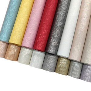 Rắn màu sắc nổi tổng hợp vải cho nhà dệt trang trí túi vật liệu phản ánh Holographic Sparkle PU Faux Leather - Product Image 1