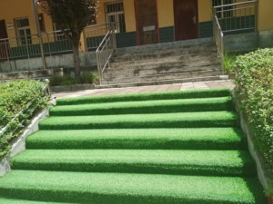 Tapis d'herbe artificielle, pelouse synthétique, tapis vert réaliste haute simulation pour jardin, patio, terrasse - Product Image 2