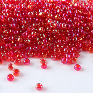 2mm Transparent Rainbow Rocailles Premium Crystal Seed Beads Perles de verre rondes pour la fabrication de bijoux Art Craft Pearl - Product Image 2