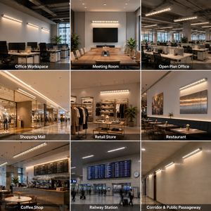 Lámpara LED Lineal Suspendida con Ángulo de Haz de 120 Grados y Control <span class=keywords><strong>DALI</strong></span> 0-10V para Aplicaciones Comerciales - Product Image 6