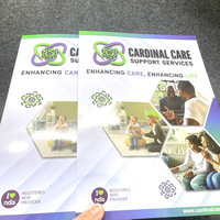 Logotipo personalizado Nuevo diseño Colorido Impresión en offset A4 Archivo de papel Carpeta de presentación con bolsillo