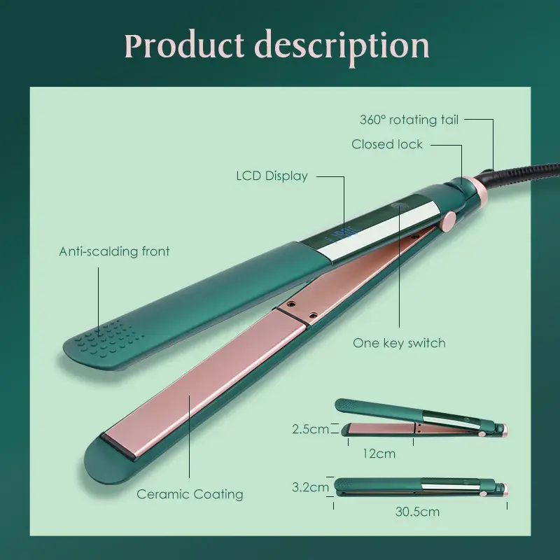Individuelle professionelle Plancha de Cabello Haarschneidgerät Heizplatte 1 Zoll flaches Eisen Haar-Geräte zum gerademachen