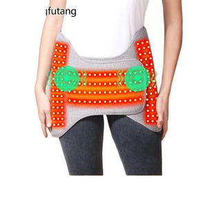 Lumière rouge intelligente chauffant taille compresse chaude masseur Vibration lombaire orthèse ceinture Massage du dos soulagement de la douleur soins Circulation sanguine - Product Image 1