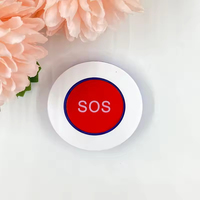 Botón de Alarma de Emergencia SOS Inalámbrico de un Solo Botón, Sistema de Alarma y Llamada, Sistema de Llamada para Hogares de Ancianos y Hospitales, Beacon