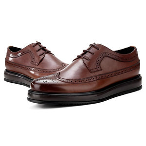 Zapatos Oxford de Vestir para Hombre Wincheer, Personalizados, Clásicos, Casuales, Transpirables, Impermeables, de Cuero Genuino, con Cordones, para Primavera/Otoño/Invierno - Product Image 1