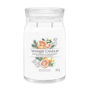 Vela Yankee Candle - Frasco Grande con 2 Mechas, Aroma a Abeto Blanco y Pomelo - Product Image 1