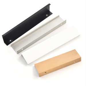 O armário de alumínio tradicional da gaveta do armário do perfil livre do aço ocultou a mobília da tração do dedo do punho para o vestuário/armário - Product Image 1