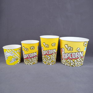 Seau à popcorn jetable en carton de qualité alimentaire, résistant à la graisse, contenants/gobelets à popcorn pour soirée cinéma, cinéma et fête - Product Image 2