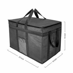 High Quality Food Delivery Reusable Eco Friendly Insulated Lunch Cooler <b>Bag</b> Letter Customizable Non-woven Material Large - Product Image 2