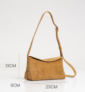 Bolso bandolera popular de gamuza con logotipo personalizado, nuevo diseño, portátil, con cubierta de PU, bolso cruzado plano para mujer. - Product Image 2