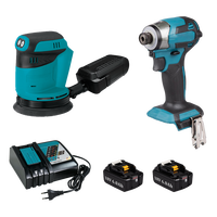 Lijadora Orbital Aleatoria LXT de 18V, Atornillador de Impacto sin Escobillas, 2 Baterías de 6.0Ah, Cargador Incluido, para Trabajos en Madera