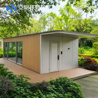 Maison modulaire préfabriquée pour ADU de jardin, entièrement meublée, clôture en aluminium, clé en main pour projets résidentiels et communautaires