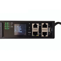 PDU intelligent horizontal de haute qualité 19 pouces, monophasé 16A 32A, 8 prises C13 C19
