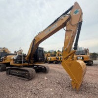 Excavatrice sur chenilles Caterpillar CAT 320D d'occasion, 20 tonnes, d'origine japonaise, faible nombre d'heures de travail, matériel de construction, exportation mondiale