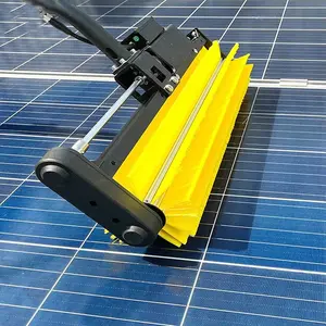 KLR Bảng điều khiển năng lượng mặt trời làm sạch bàn chải sợi carbon cực tự động bảng điều khiển năng lượng mặt trời Máy làm sạch