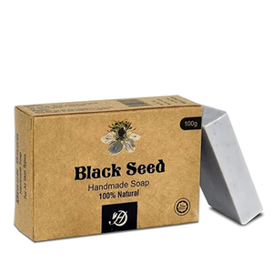 Savon à l'huile de graines noires Artisan sans produits chimiques, nettoyant doux au beurre de karité et huiles essentielles - Product Image 2