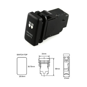 สวิตช์ไฟตัดหมอก LED 12V สำหรับโตโยต้า คัมรี่ โคโรลลา พริอุส ไฮแลนเดอร์ รีเทฟิต อัพเกรดพร้อมไฟขับขี่ออฟโรดคอมเพรสเซอร์ - Product Image 4