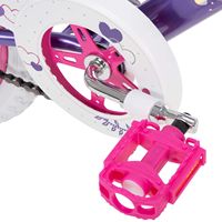 Nouveau modèle populaire, vélo pour enfants de 20 pouces, cadre en alliage d'aluminium, freins V doubles, vitesse unique, pour filles, violet, 3-12 ans