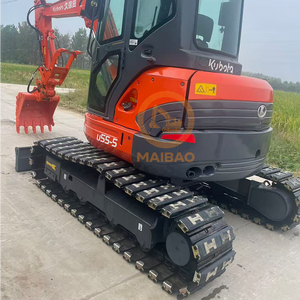 รถขุด U55-5ขนาดเล็ก5.5ตันมือสองจาก Kubota รถขุดเครื่องยนต์ดีเซลขนาด5.5ตัน - Product Image 3