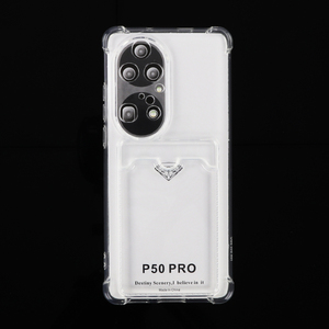 <span class=keywords><strong>Coque</strong></span> portefeuille et cartes pour Huawei, étui de téléphone résistant aux chocs, <span class=keywords><strong>coque</strong></span> de protection <span class=keywords><strong>transparente</strong></span> en tpu, souple, pour P50 <span class=keywords><strong>Pro</strong></span> - Product Image 1