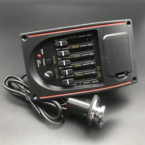 Préampli professionnel pour guitare <span class=keywords><strong>acoustique</strong></span> PS-500 avec micro, réglage de tonalité 5 voies, affichage couleur, accordeur et fixation latérale pour <span class=keywords><strong>amplificateur</strong></span> de guitare folk - Product Image 3
