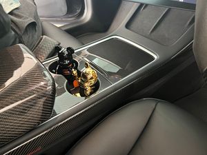 Cubierta de consola central para Tesla modelo 3 Y 2021, fibra de carbono seca, 2 unidades - Product Image 5