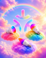Ampoule LED intelligente RGB+CCT compatible Matter, ampoule JINK E14 E27 G10, dimmable, blanc réglable, contrôle par application pour maison intelligente